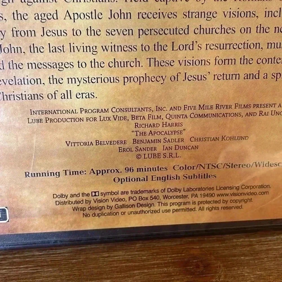 The Apocalypse DVD Sealed - Picture 9 of 9